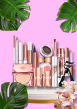 Conjunto Completo de Maquiagem 10 Peças - Kit de Cosméticos  O.TWO.O